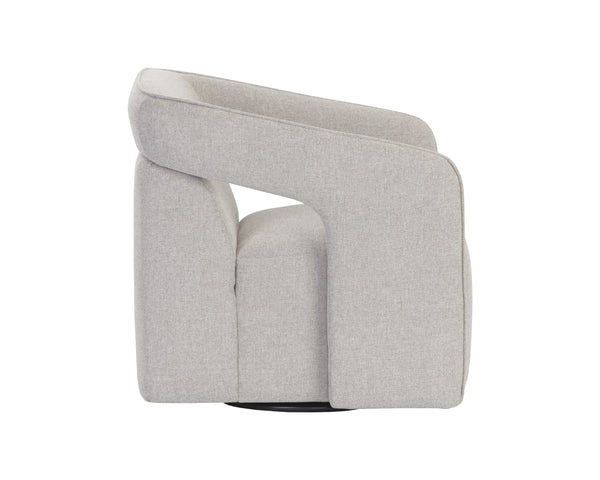 Kendrick Swivel Lounge Chair - Belfast Heather Grey