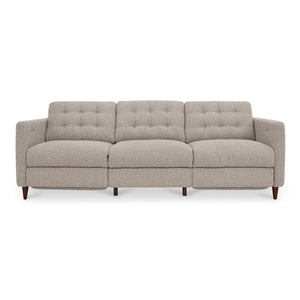Moe's Bridgers Power Recliner Sofa in Warm Grey