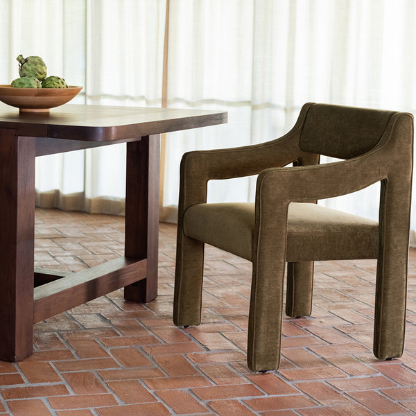 Moe's Elise Dining Chair in Cedar Green