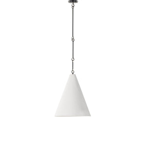 Grazia Pendant - Matte White Plaster