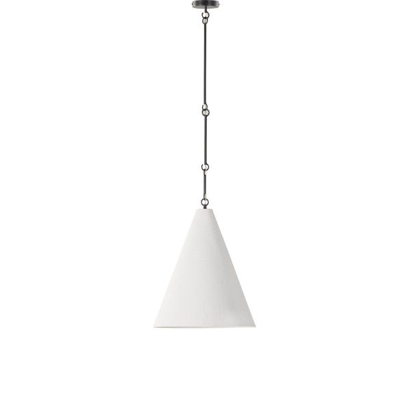 Grazia Pendant - Matte White Plaster