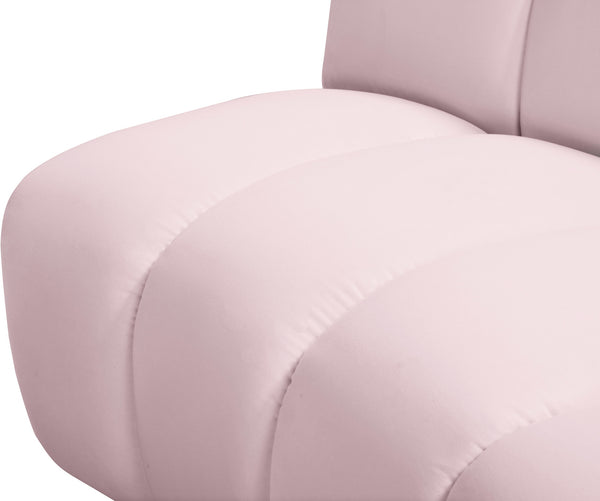 Lynda 5pc. Modular Sectional In Pink Velvet