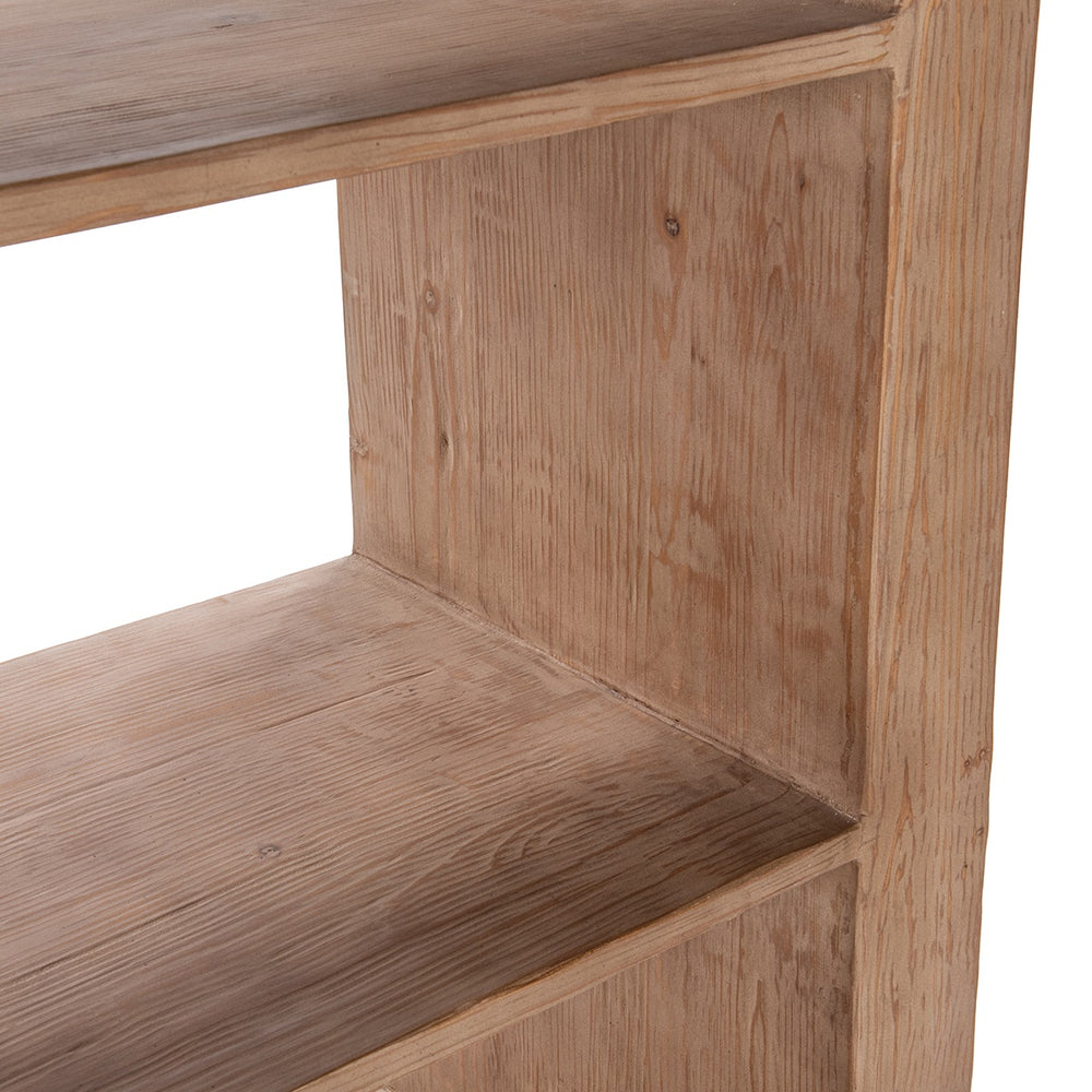 Nalani Solid Wood Bookshelf - Natural Finish