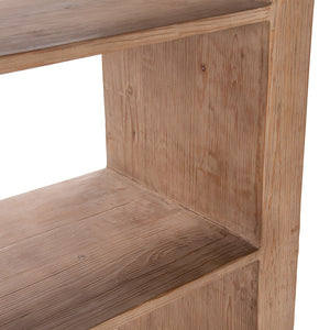 Nalani Solid Wood Bookshelf - Natural Finish