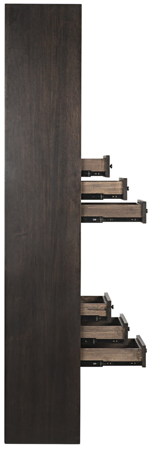 Tubula Bookcase, Ebony Walnut