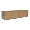 Plank Media Cabinet in Natural Oak