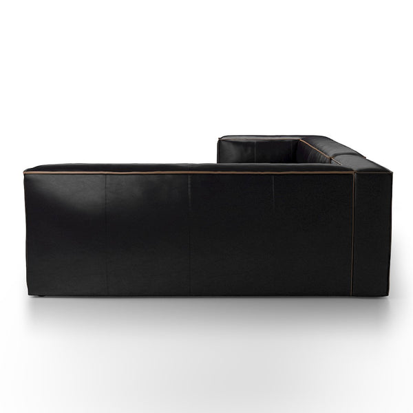 NOLITA 2-PIECE SECTIONAL-RIDER BLACK