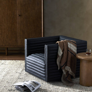 Padma Swivel Chair - Eucapel Black