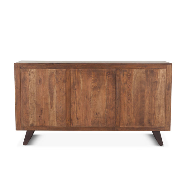 London Loft 71-Inch Acacia Wood Dresser in Walnut Finish