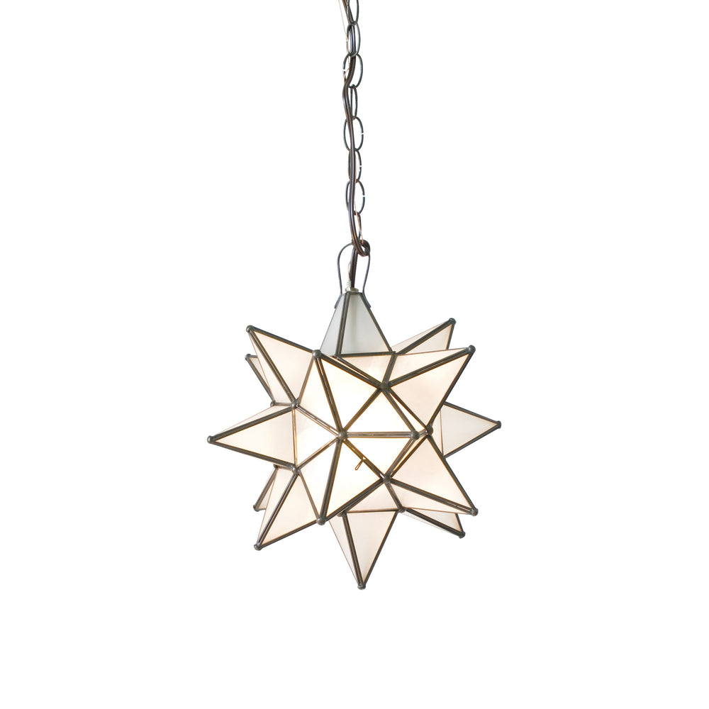 XL FROSTED STAR CHANDELIER