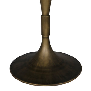 Jman Table 36", Aged Brass Finish