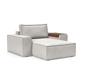 NEWILLA LOUNGER CHAIR W/WIDE ARM RESTS, 39"X61"