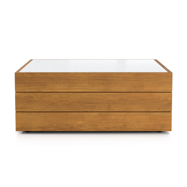 Grant Outdoor Coffee Table In Natural Teak