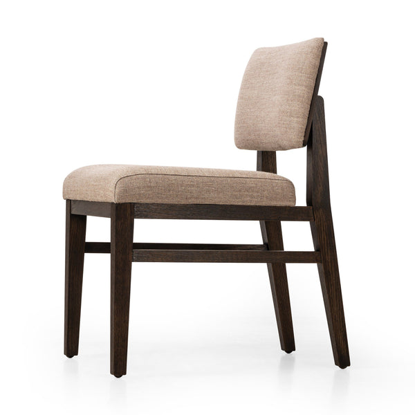 Carlo Dining Chair In Alcala Fawn And Dark Oak And Dark Oak Veneer