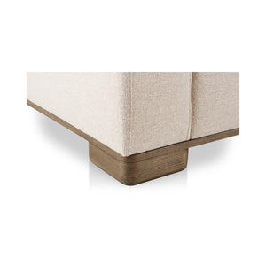 June Modular Sofa in Oatmeal with Oak Veneer Legs