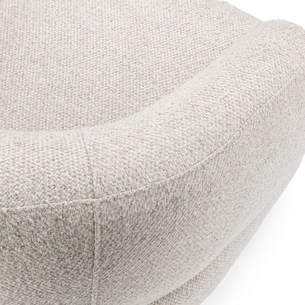 Chassia Upholstered Swivel Chair - Dusty Beige