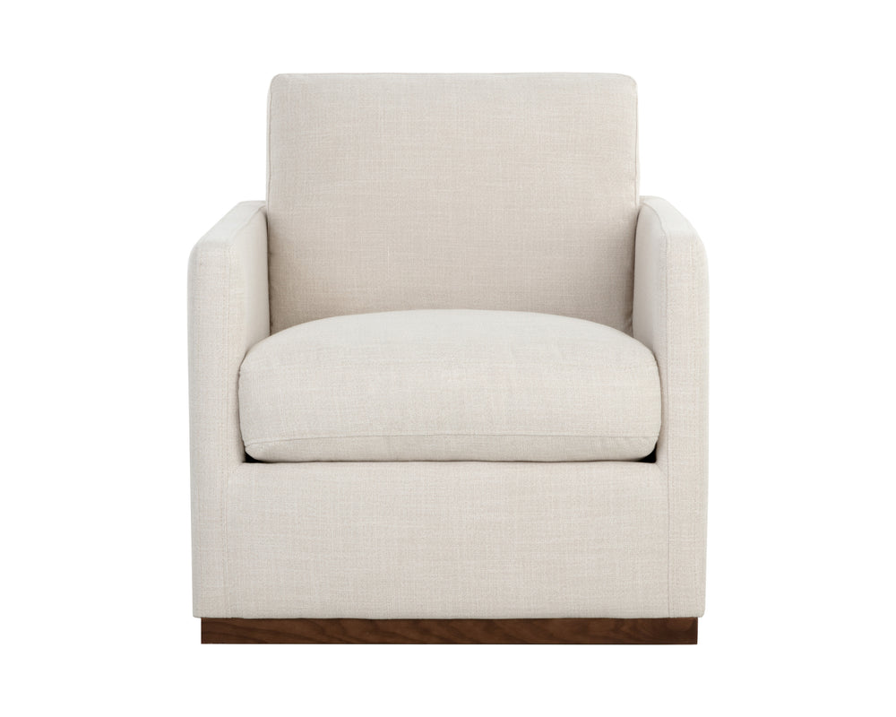 PORTMAN SWIVEL LOUNGE CHAIR - EFFIE LINEN