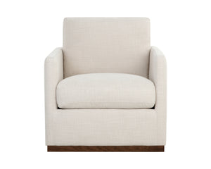 PORTMAN SWIVEL LOUNGE CHAIR - EFFIE LINEN