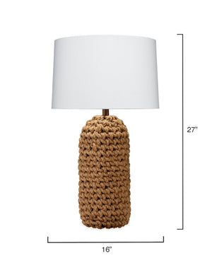 Lawrence Jute Table Lamp, Brown
