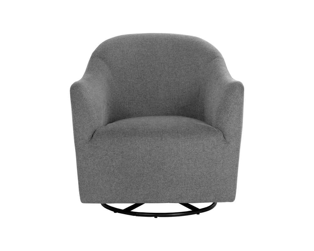 SILVANA GLIDER LOUNGE CHAIR - BELFAST KOALA GREY