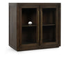Bradley Solid Wood 2-Door Cabinet with Antique Brass Hardware