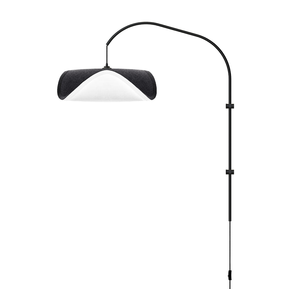 Sine 1-Light Wall Lamp with Black Wall Hanger
