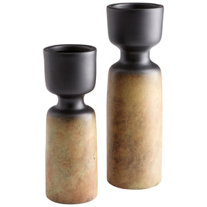 Small Chalice Vase in Rustic Patina