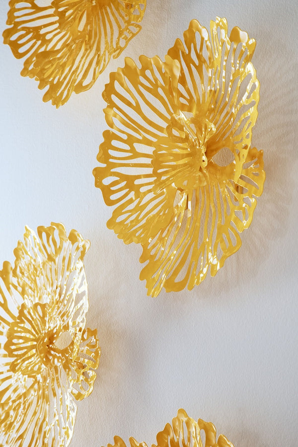 Flower Wall Art, Extra Small, Dandelion, Metal
