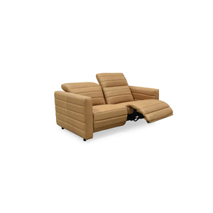 Moe's Juno Power Recliner Sofa in Tan Leather