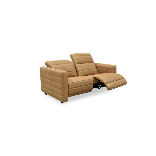 Moe's Juno Power Recliner Sofa in Tan Leather