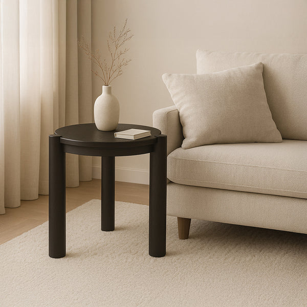 Moe's Jack Side Table Brushed Dark Brown Oak