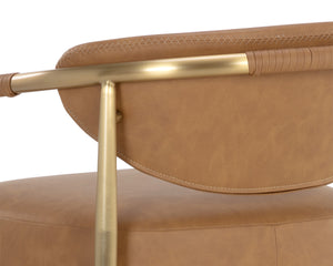 HELOISE COUNTER STOOL - MILLIKEN COGNAC