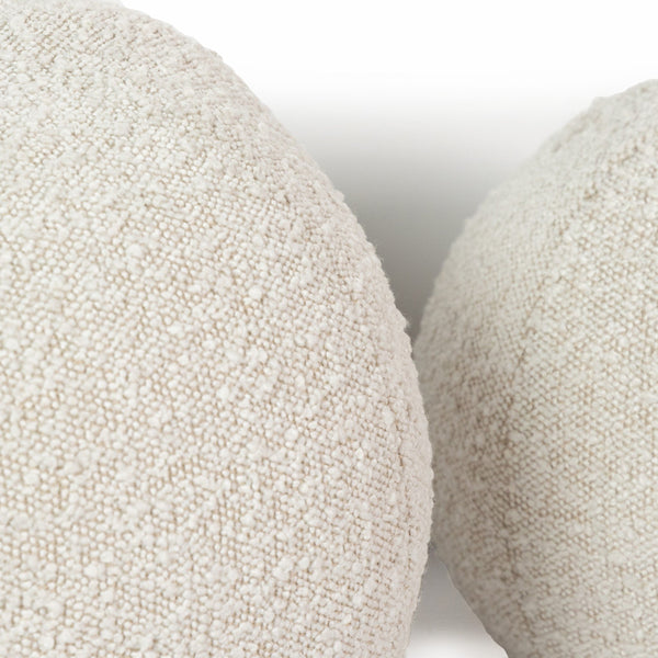 Balle Pillow, Set Of 2 In Knoll Natural And Set of 2 And 12.5" diam, 10" diam
