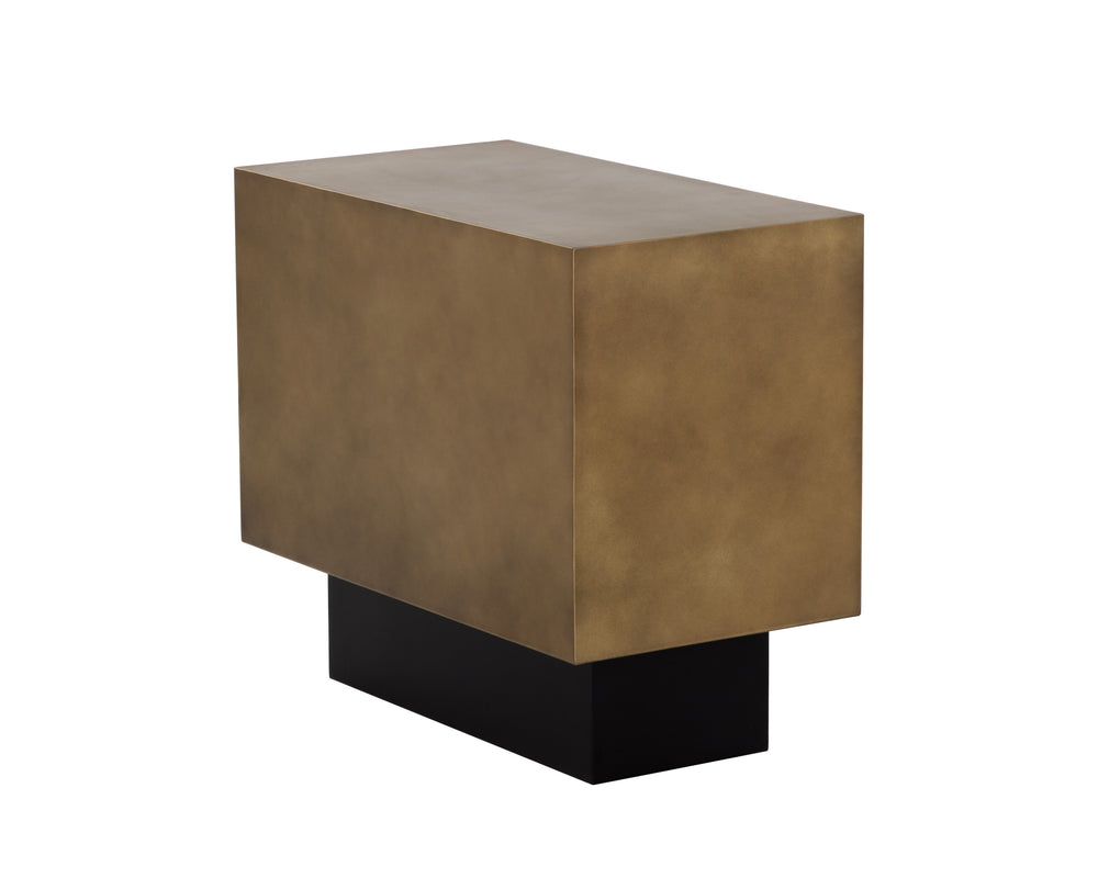 BLAKELY SIDE TABLE - ANTIQUE BRASS