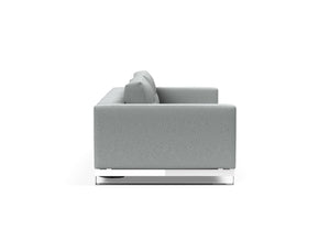 CASSIUS D.E.L. SLEEPER SOFA in MELANGE LIGHT GREY FABRIC WITH Chrome legs 538