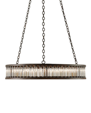 Elixir Chandelier In Bronze Verdigris