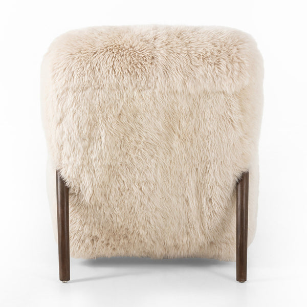 Sandro Chair - Champagne Mongolian Fur