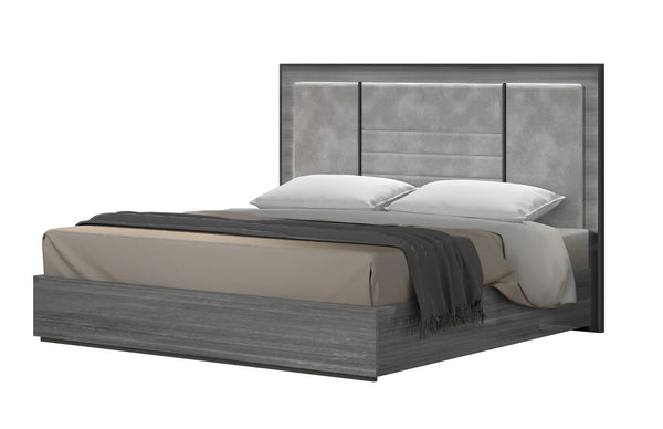Blade Premium Queen Bed in Light Moon Grey