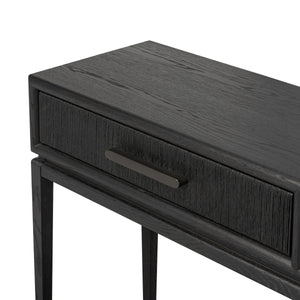 Rosenell Console Table - 78" - Black Oak Solid