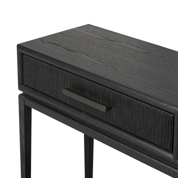 Rosenell Console Table - 78" - Black Oak Solid