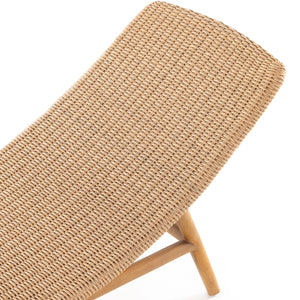 Portia Outdoor Chaise Lounge In Natural
