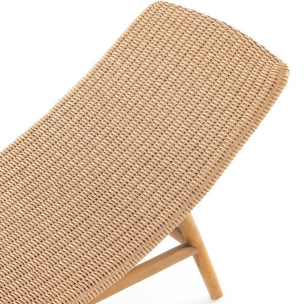 Portia Outdoor Chaise Lounge In Natural