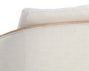 TASIA SWIVEL LOUNGE CHAIR - EFFIE LINEN
