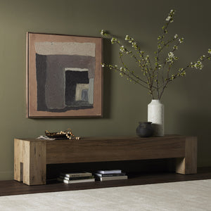 Abaso Large Accent Bench In Rstic Wormwood