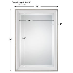 Lahvahn White Silver Mirror