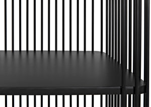 Mila Industrial Steel Bookcase in Matte Black