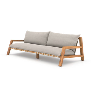 Soren Outdoor Sofa In 95" In Stone Grey