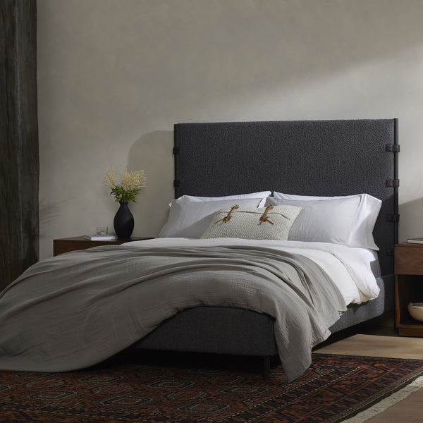 Anderson Bed In Knoll Charcoal In Queen