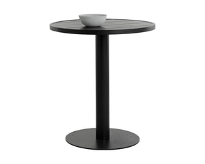 MERANO BAR TABLE - ROUND - BLACK