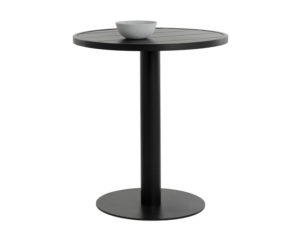 MERANO BAR TABLE - ROUND - BLACK